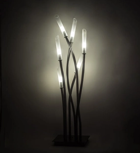 Meyda Tiffany Lighting 191046 Titicaca Led Table Lamp Lamp Pewter, Nickel, Silver Discount Lighting Lamps