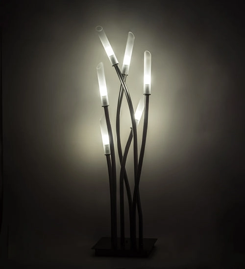 Meyda Tiffany Lighting 191046 Titicaca Led Table Lamp Lamp Pewter, Nickel, Silver Discount Lighting Lamps