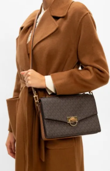 Michael Kors BROWN ??Hendrix?? shoulder bag