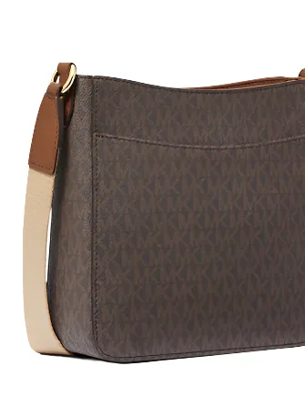 Michael Michael Kors Jet Set Travel Small Signature Logo Messenger Bag