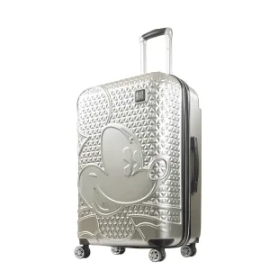 Mickey Mouse Rolling Luggage FL Disney Suitcase 30" Silver