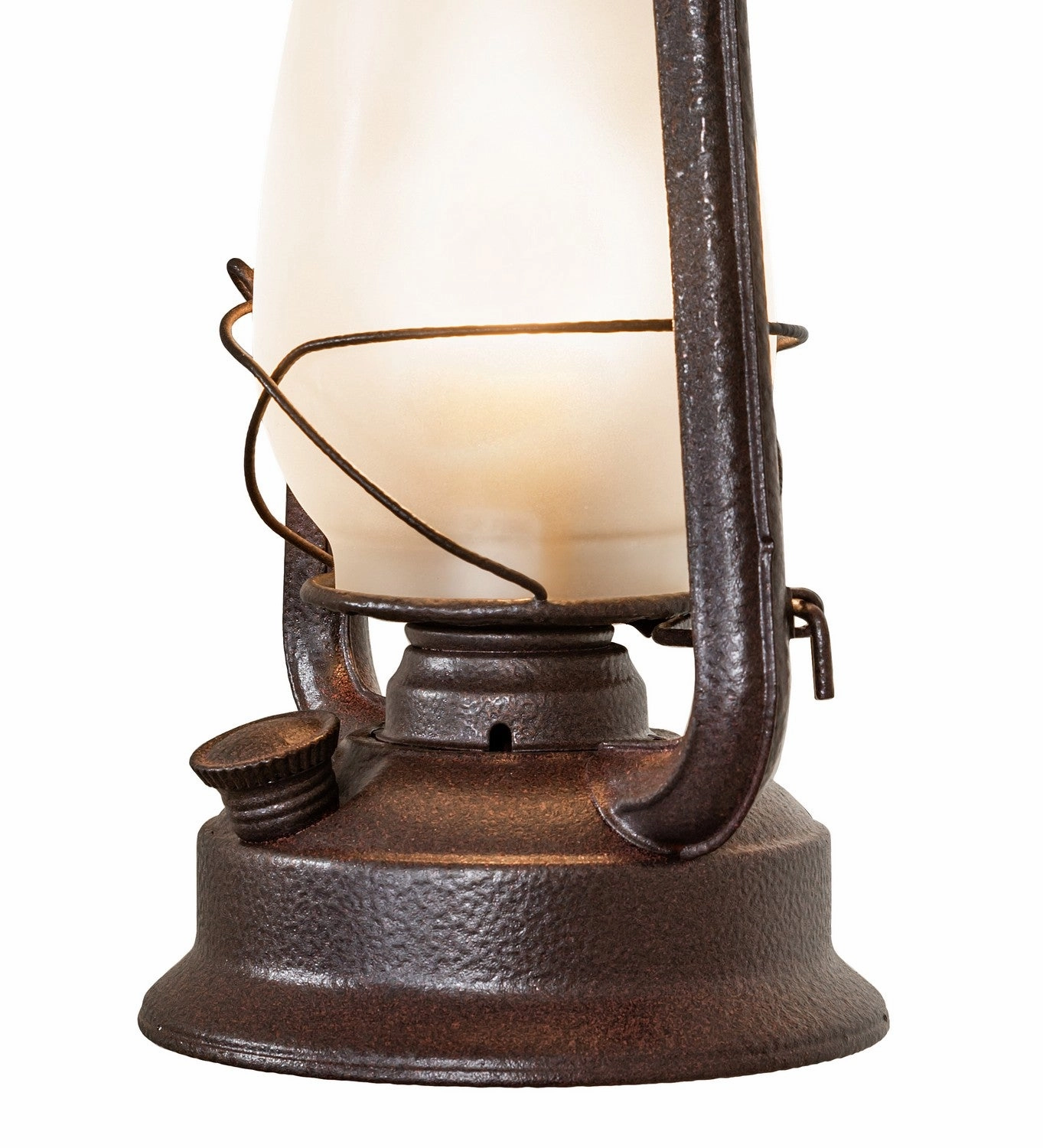 Miners Lantern One Light Mini Pendant Distressed Rust Outdoor Hanging Lights free shipping