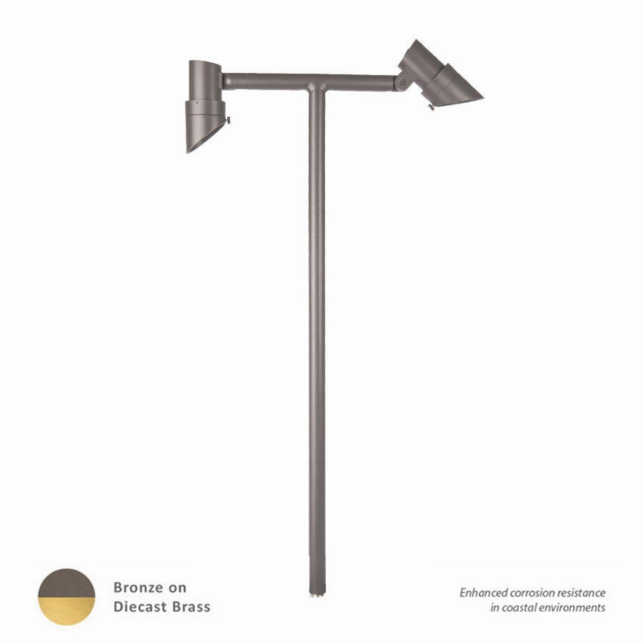 Mini Db Path LED Path Light Bronze On Brass Outdoor Path Lights Lighting buy now