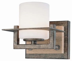 Minka Lavery Compositions One Light Bath in Aged Patina Iron Stylish Wall Lights offers