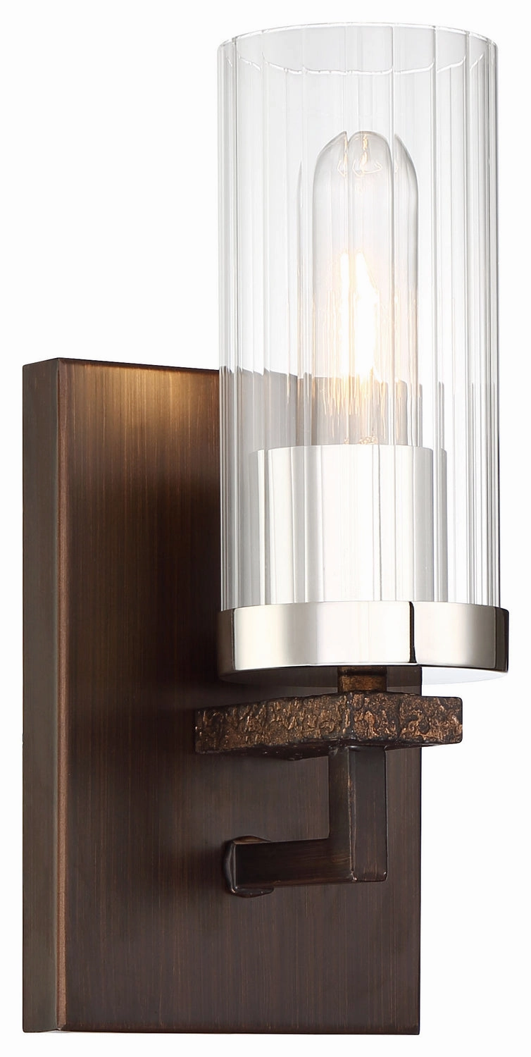 Minka Lavery Maddox Roe One Light Bath in Iron Ore with Gold Dust Highlight Stylish Wall Lights offers