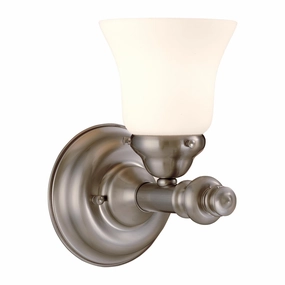 Minka Lavery Richlieu One Light Bath in Brushed Nickel Stylish Wall Lights offers