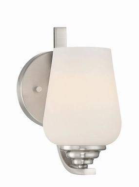Minka Lavery Shyloh One Light Bath in Brushed Nickel Stylish Wall Lights offers