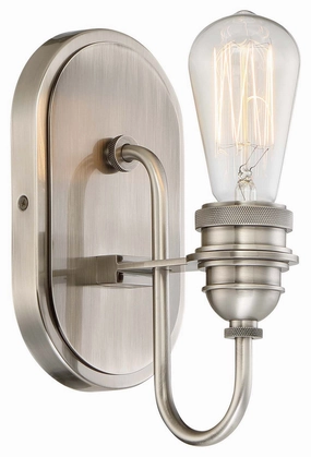 Minka Lavery Uptown Edison One Light Bath in Plated Pewter Stylish Wall Lights offers