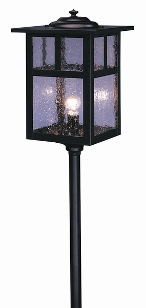 Mission One Light Landscape Satin Black Outdoor Path Lights Lighting buy now