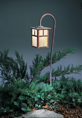 Mission One Light Low Voltage Fixture Raw Copper Outdoor Path Lights Lighting buy now