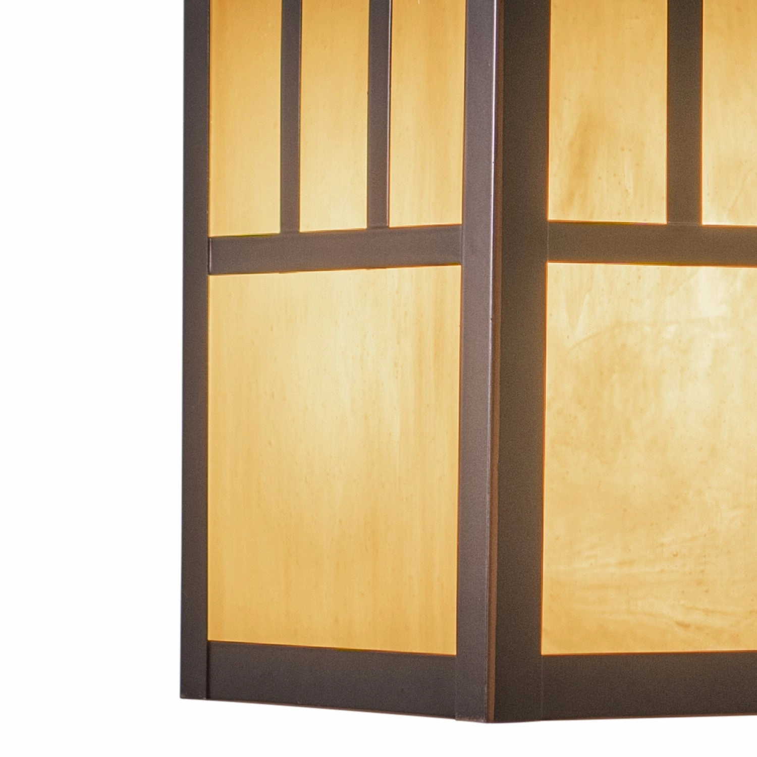 Mission One Light Outdoor Pendant Burnished Bronze Garden Hanging Lights promo