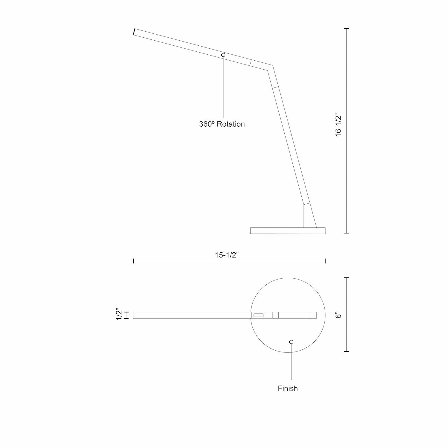 Miter LED Table Lamp Brushed Nickel Desk Lamps online discount
