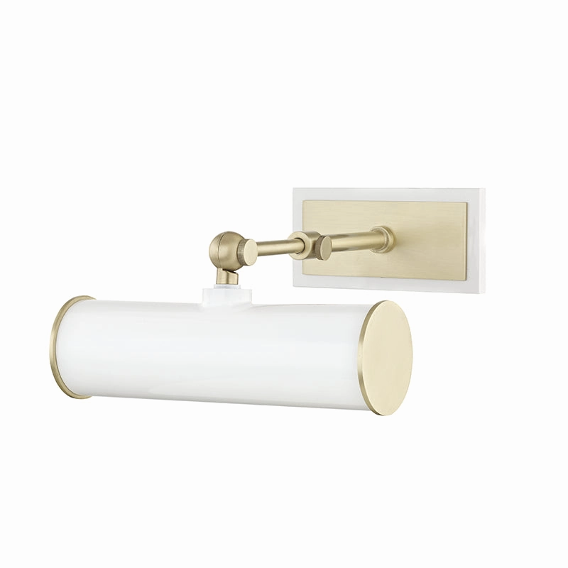 Mitzi Lighting HL263201-AGB/WH  Holly Home Decor Aged Brass/Soft Off White Cheap Wall Lighting deals