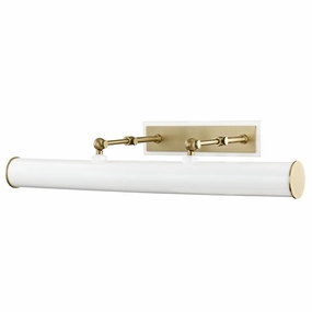 Mitzi Lighting HL263203-AGB/WH  Holly Home Decor Aged Brass/Soft Off White Cheap Wall Lighting deals