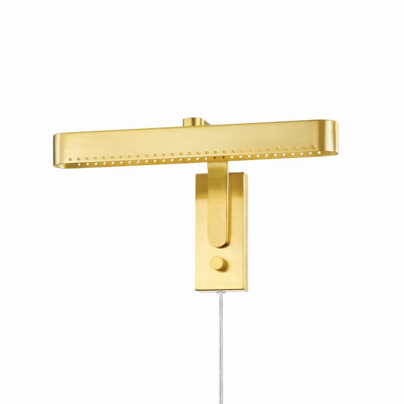 Mitzi Lighting HL563201-AGB  Julissa Home Decor Aged Brass Cheap Wall Lighting deals