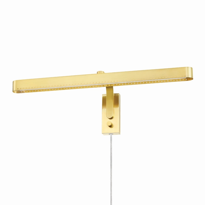 Mitzi Lighting HL563202-AGB  Julissa Home Decor Aged Brass Cheap Wall Lighting deals