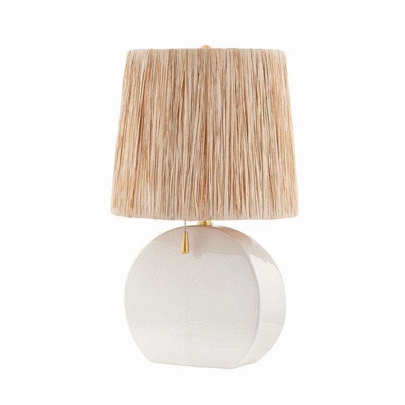 Mitzi Lighting HL623201-AGB/CIC Modern Aneesa Lamp Aged Brass Sale on Modern Lamps