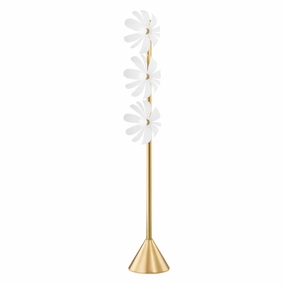 Mitzi Lighting HL698403-AGB/TWH Modern Twiggy Lamp Aged Brass/Textured White Buy Lamps cheap online