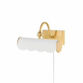 Mitzi Lighting HL762101S-AGB/SWH  Fifi Home Decor Aged Brass Cheap Wall Lighting deals