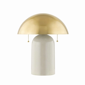 Mitzi Lighting HL777201-AGB/CLC Modern Gaia Lamp Aged Brass Sale on Modern Lamps