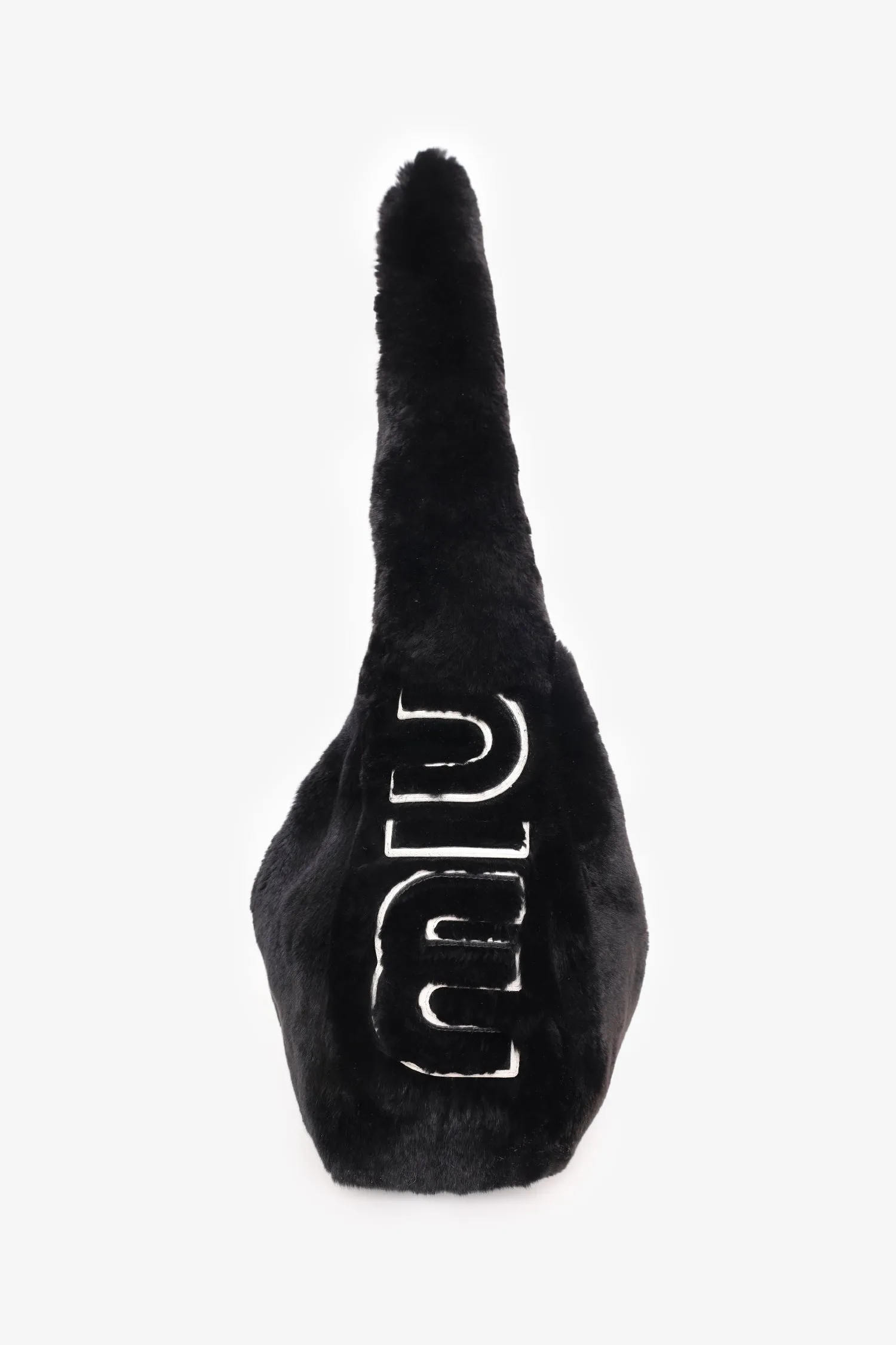 Miu Miu Black Fur Shoulder Bag