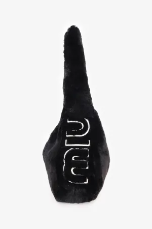 Miu Miu Black Fur Shoulder Bag