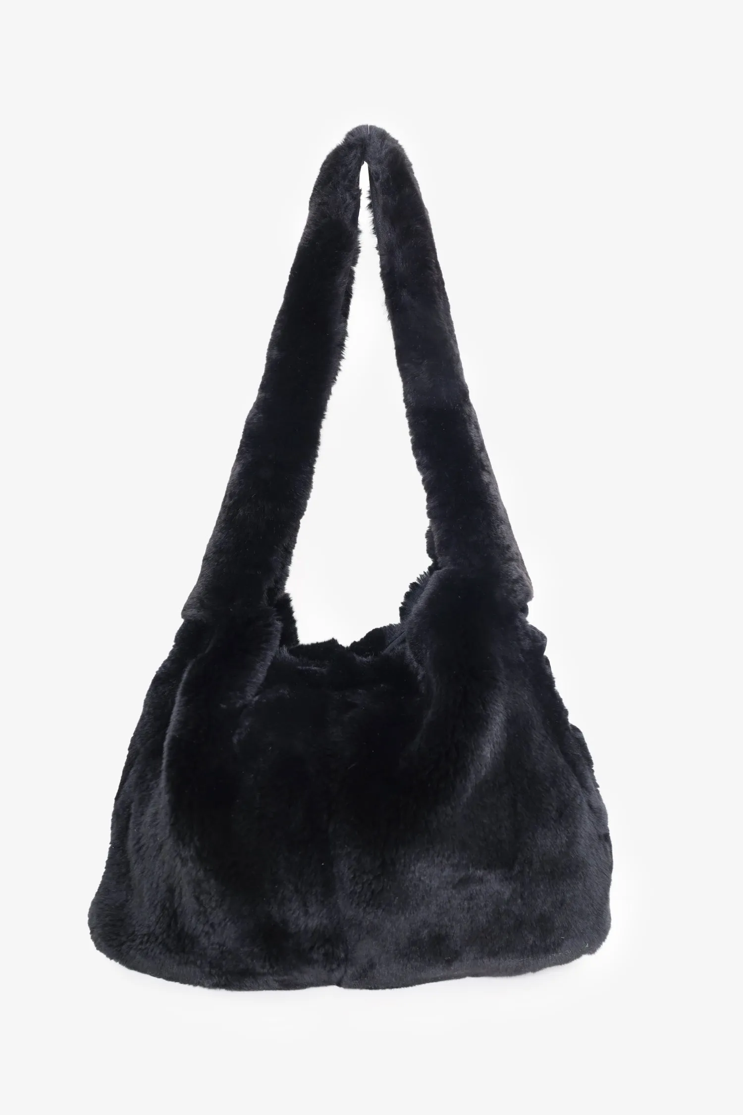 Miu Miu Black Fur Shoulder Bag