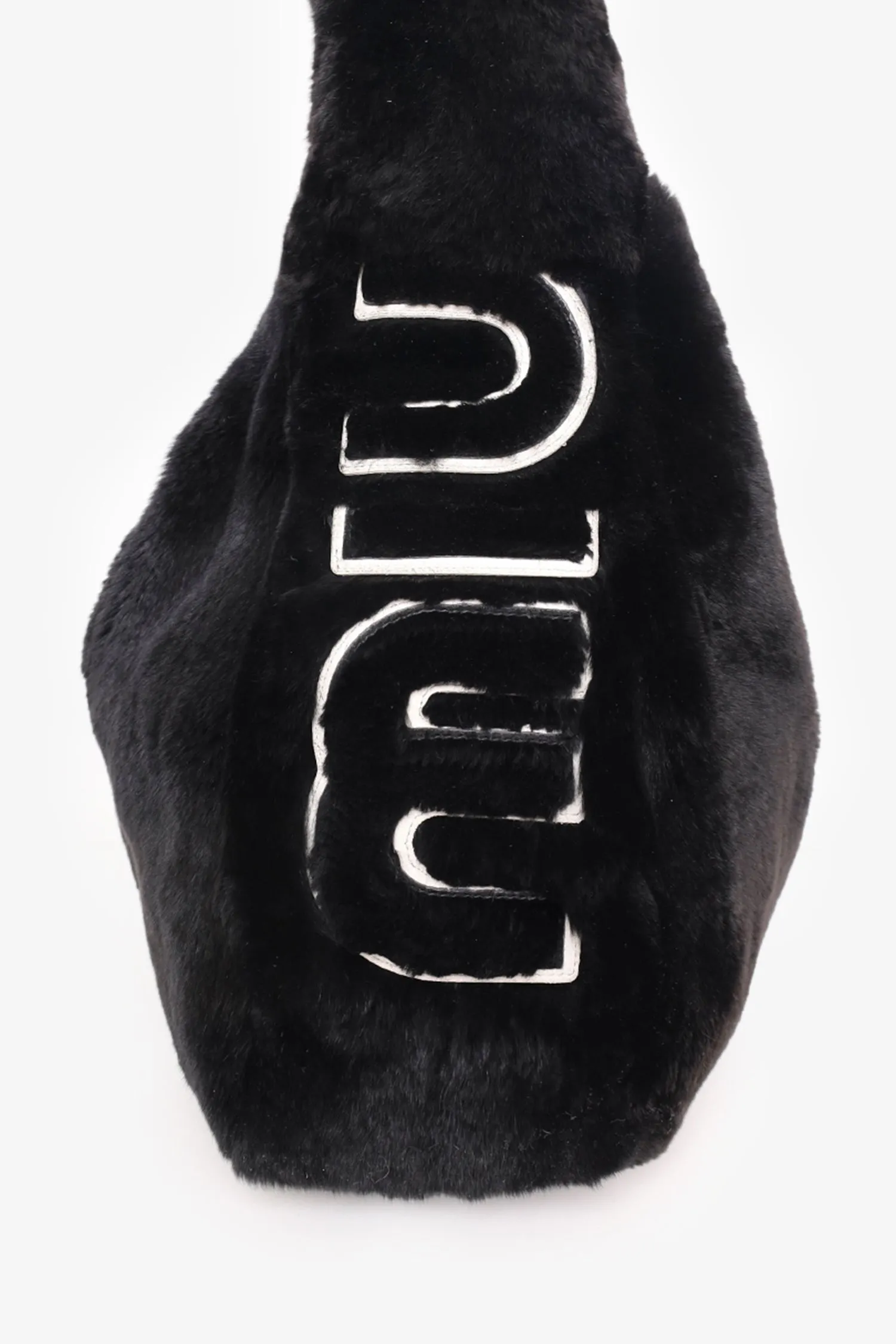 Miu Miu Black Fur Shoulder Bag
