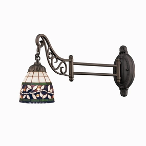Mix-N-Match One Light Wall Sconce Tiffany Bronze Best Wall Lights online store