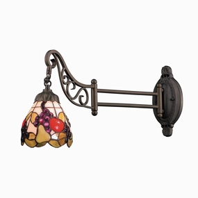 Mix-N-Match One Light Wall Sconce Tiffany Bronze Best Wall Lights online store