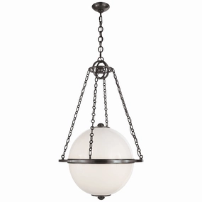 Modern Globe Two Light Lantern Bronze Ceiling Lights Lighting outlet store