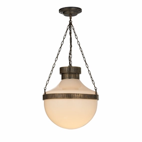 Modern Schoolhouse Two Light Lantern Antique Brass with Verde Ceiling Lights Lighting outlet store