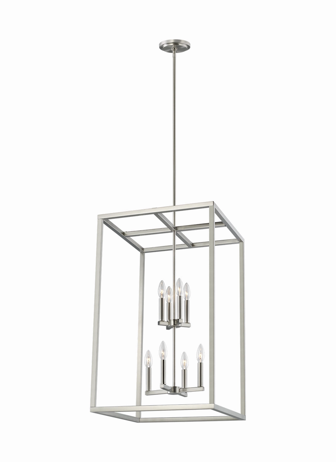 Moffet Street Eight Light Hall / Foyer Brushed Nickel Ceiling Lights Lighting free shipping