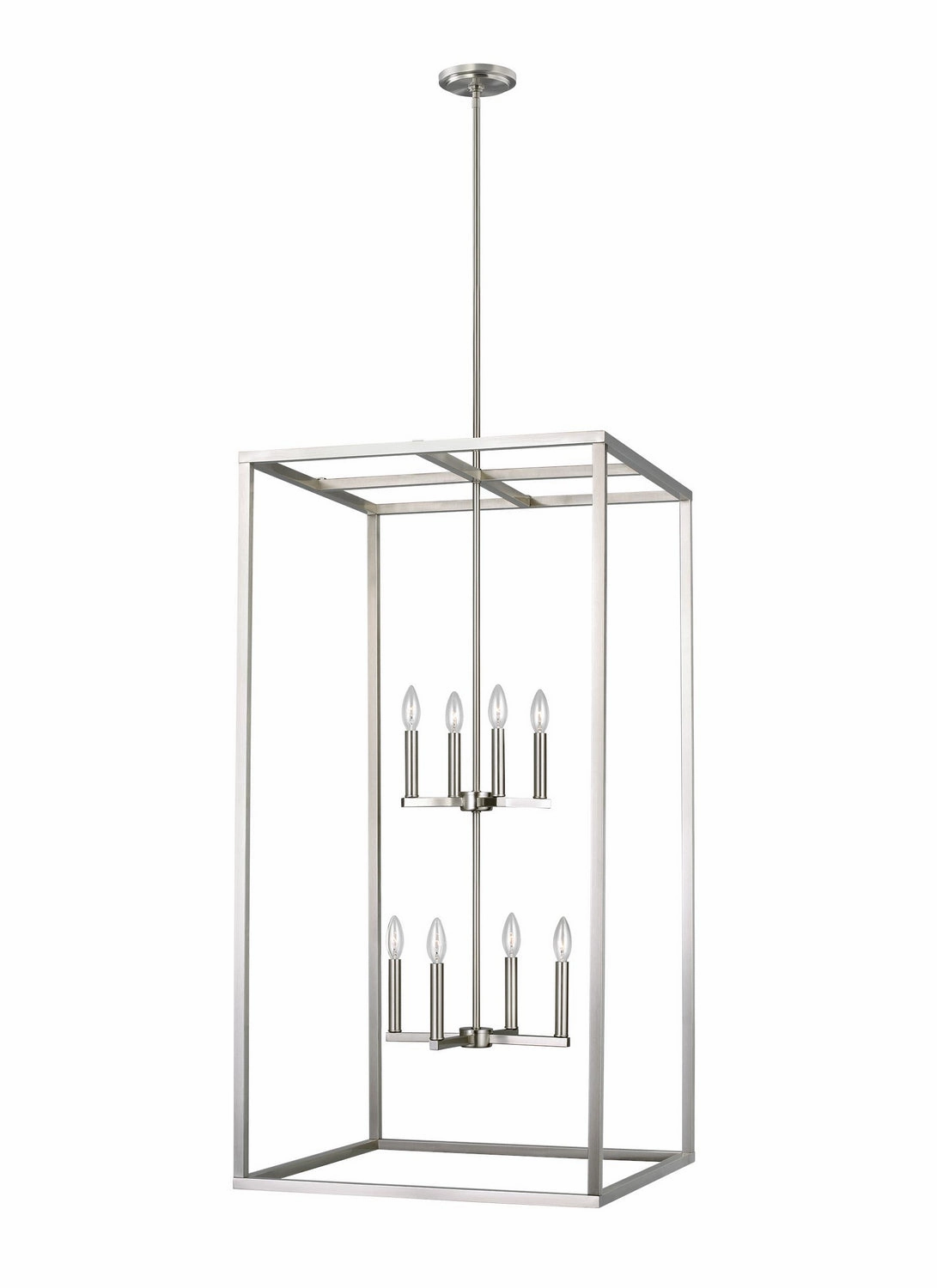 Moffet Street Eight Light Hall / Foyer Brushed Nickel Ceiling Lights Lighting free shipping