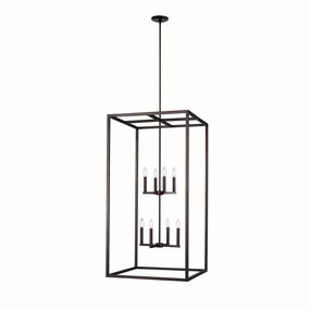 Moffet Street Eight Light Hall / Foyer Pendant Bronze Ceiling Lights Lighting free shipping
