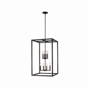 Moffet Street Eight Light Hall / Foyer Pendant Bronze Ceiling Lights Lighting free shipping