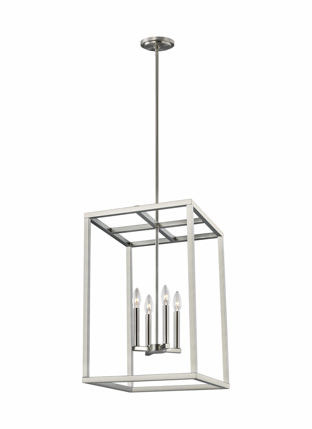 Moffet Street Four Light Hall / Foyer Brushed Nickel Ceiling Lights Lighting free shipping