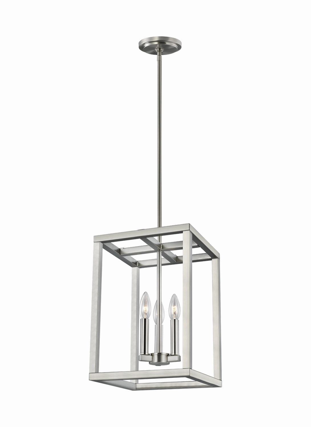 Moffet Street Three Light Hall / Foyer Pendant Brushed Nickel Ceiling Lights Lighting free shipping