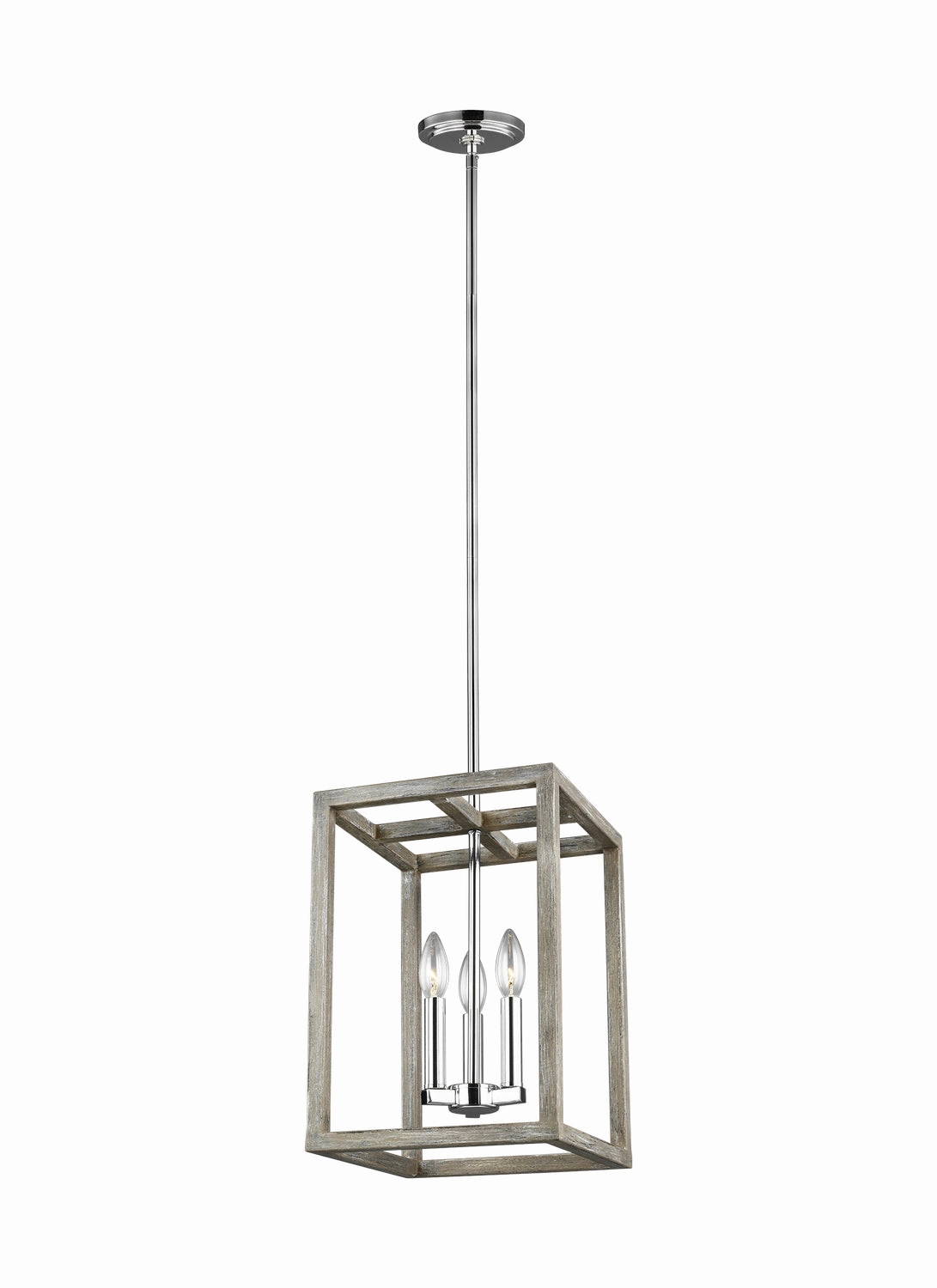 Moffet Street Three Light Hall / Foyer Pendant Washed Pine Ceiling Lights Lighting free shipping