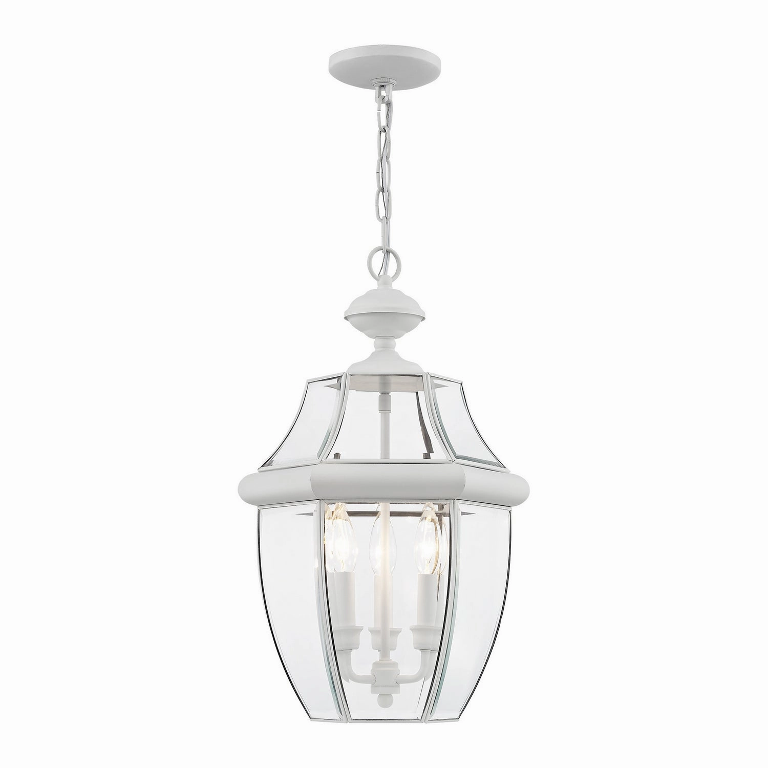 Monterey Three Light Outdoor Pendant White Outdoor Hanging Lights Lighting value pack