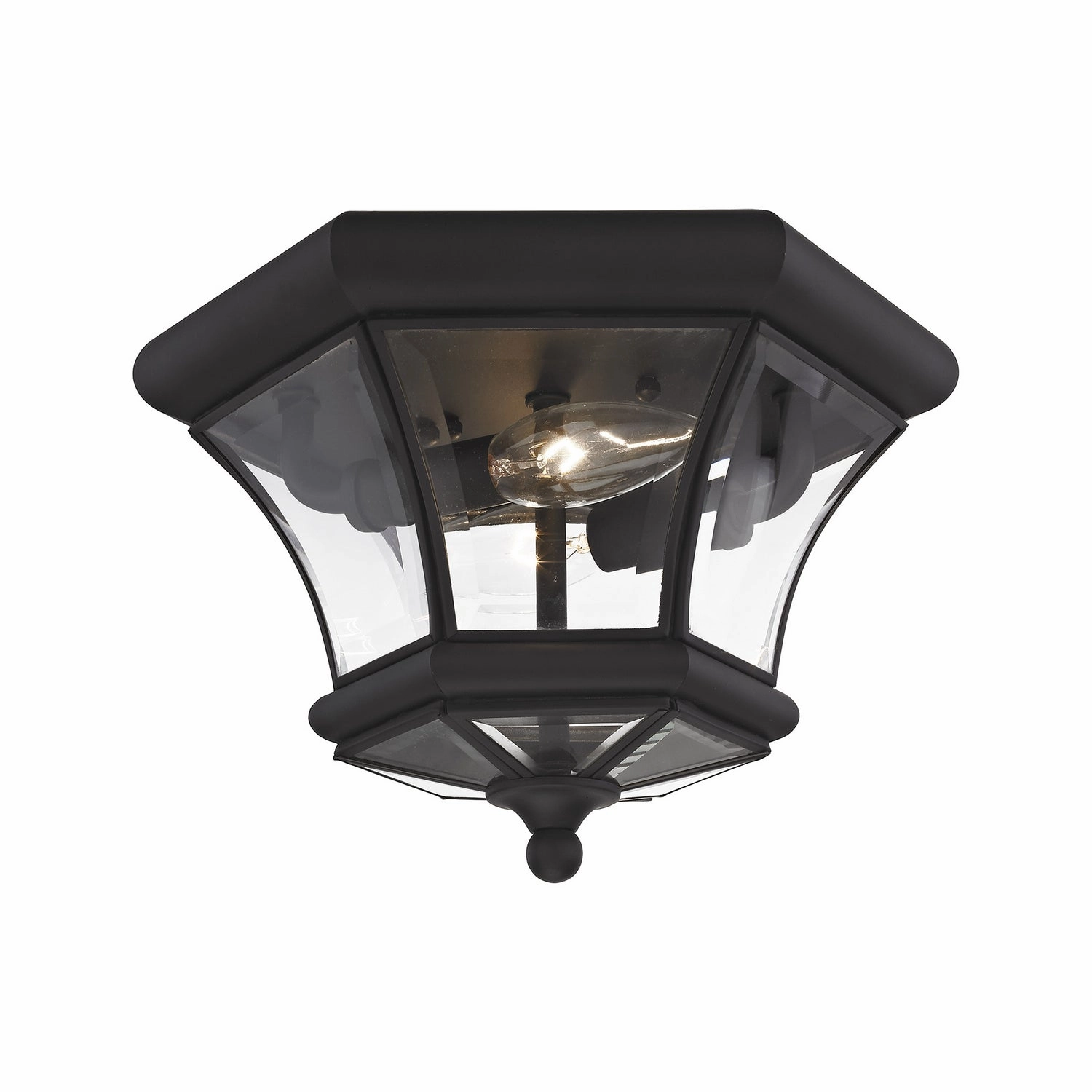Monterey Two Light Outdoor Ceiling Mount Black Outdoor Ceiling Mount Lighting hot sale