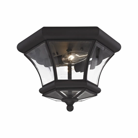 Monterey Two Light Outdoor Ceiling Mount Black Outdoor Ceiling Mount Lighting hot sale