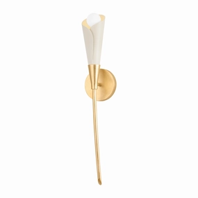 Montrose One Light Wall Sconce Vintage Gold Leaf/Soft Sand Elegant Wall Lights clearance