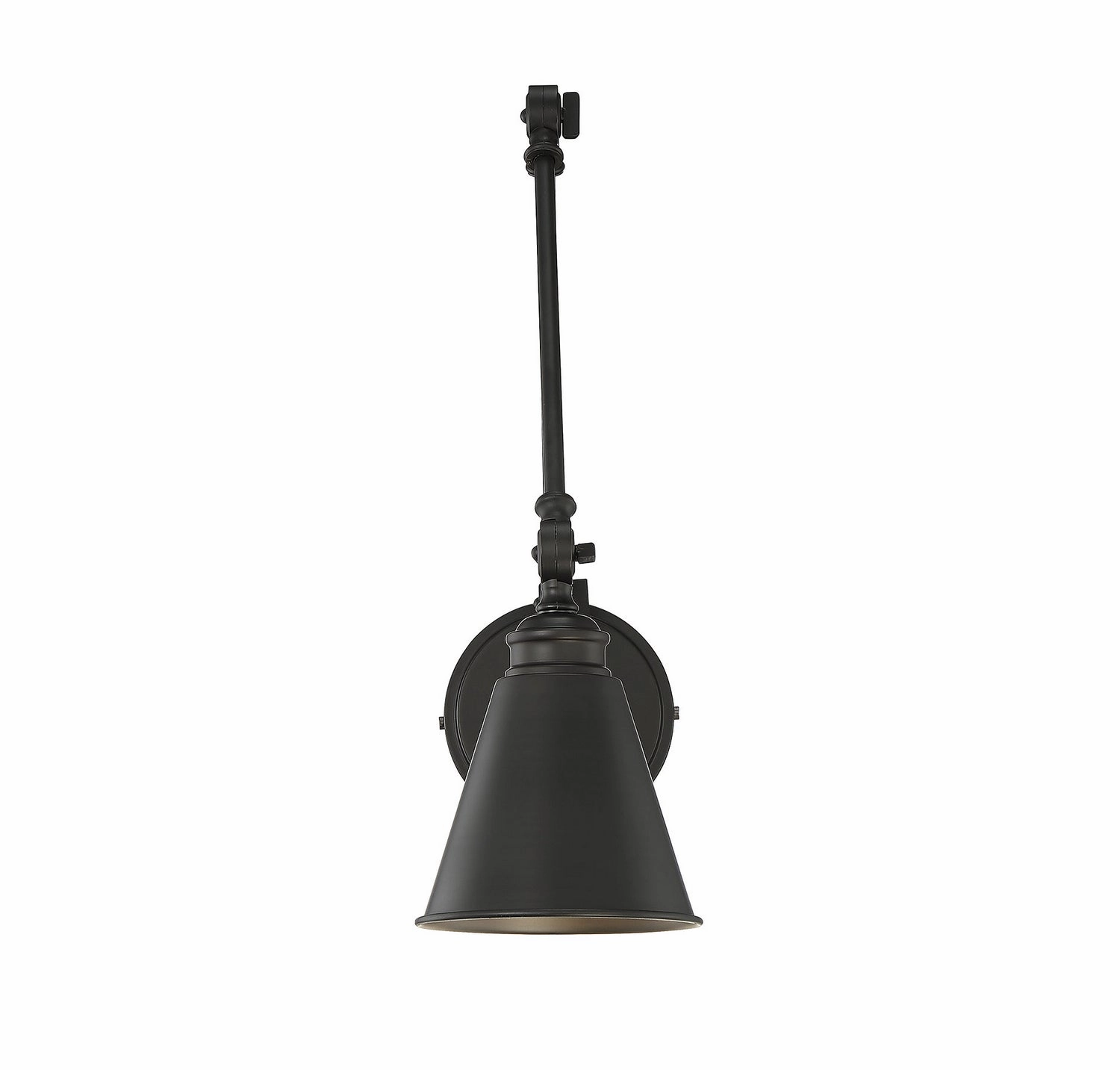Morland One Light Wall Sconce Matte Black Budget Wall Lights now available