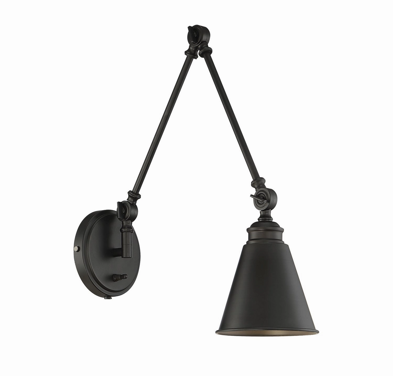 Morland One Light Wall Sconce Matte Black Budget Wall Lights now available