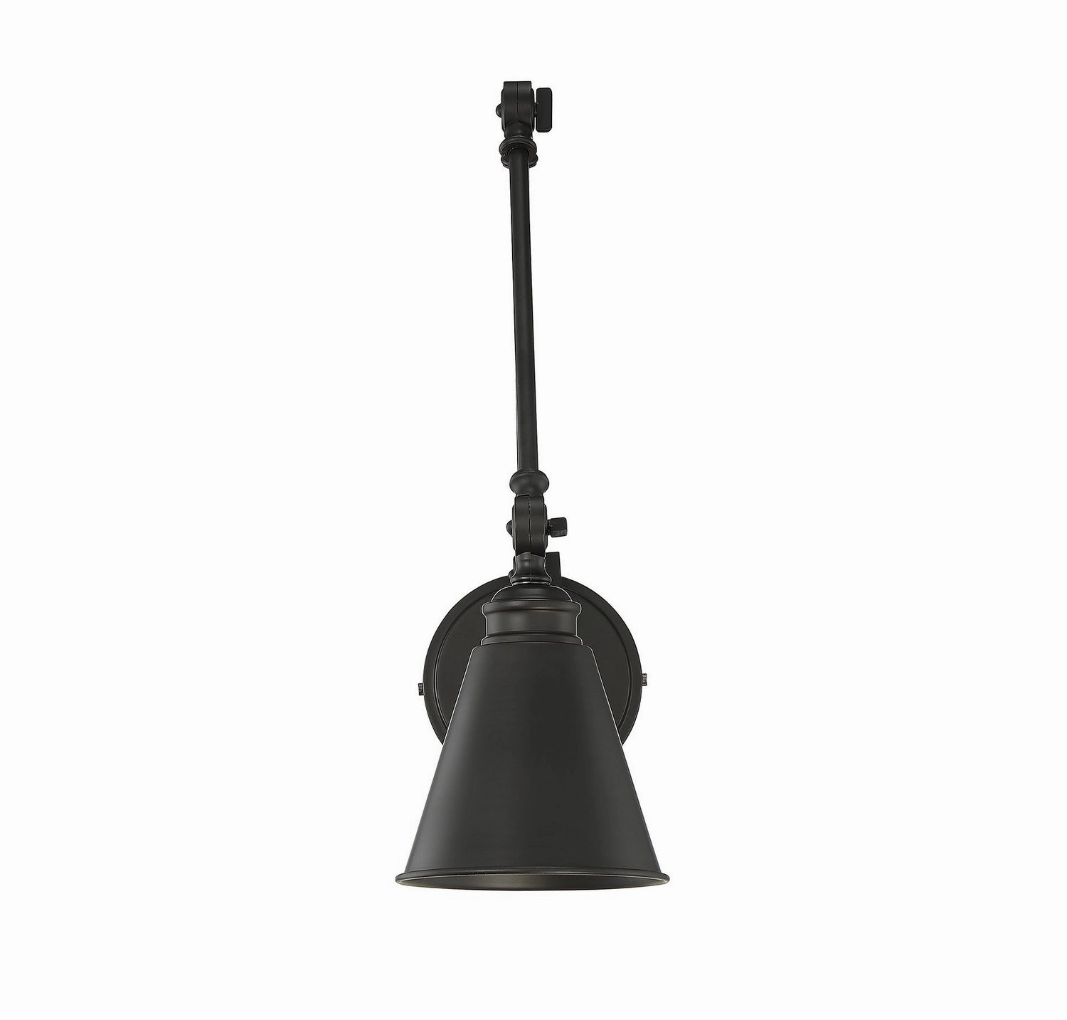Morland One Light Wall Sconce Matte Black Budget Wall Lights now available