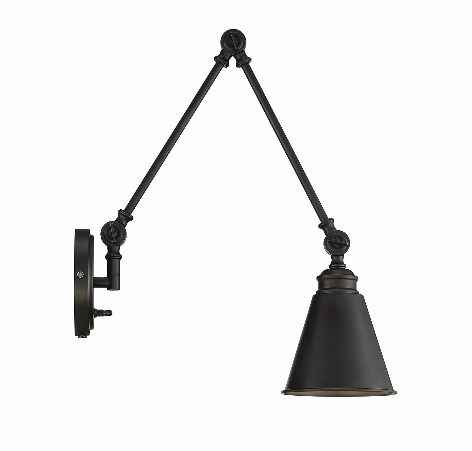 Morland One Light Wall Sconce Matte Black Budget Wall Lights now available