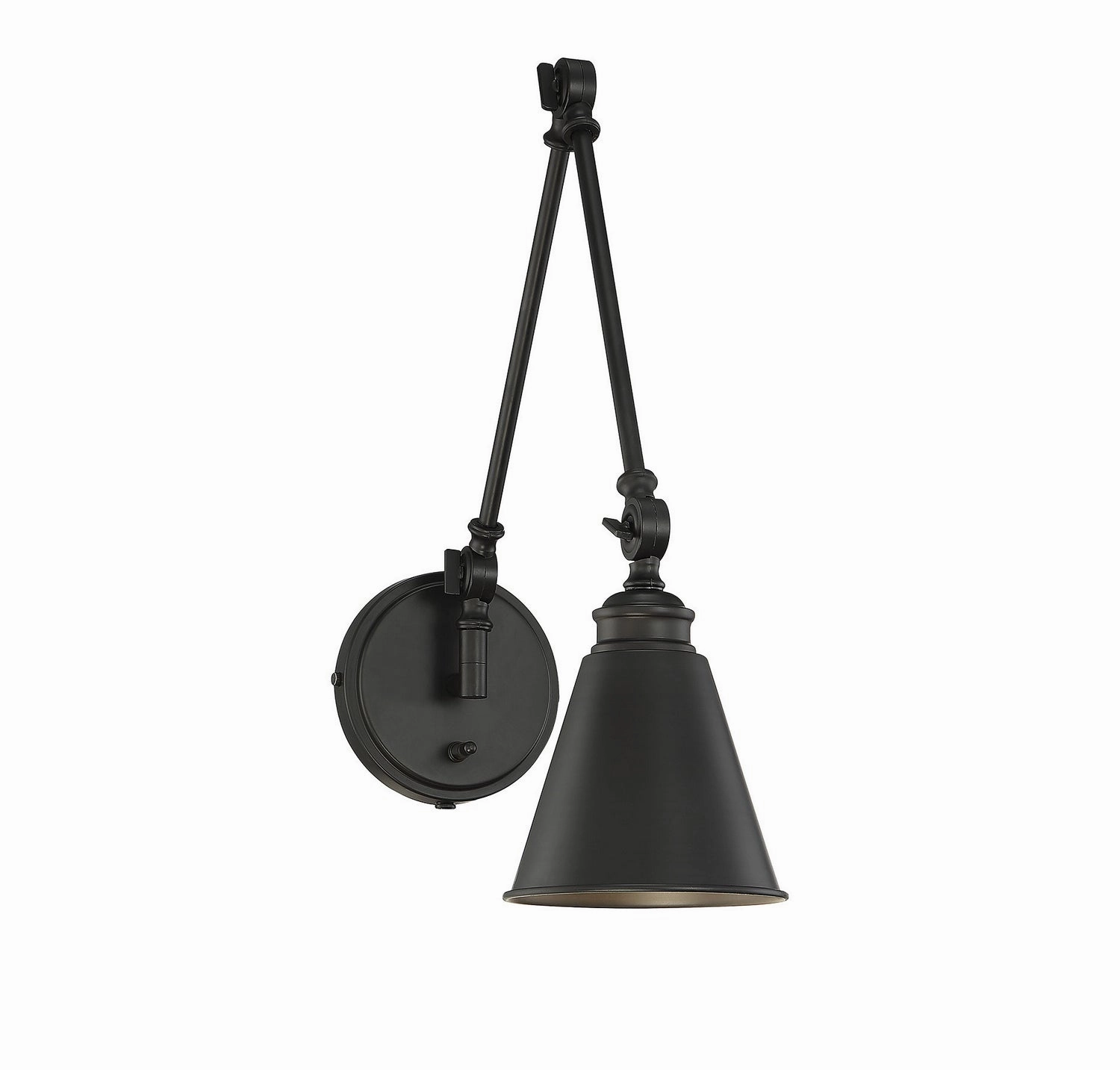 Morland One Light Wall Sconce Matte Black Wall Lights for decor discount