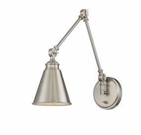 Morland One Light Wall Sconce Satin Nickel Wall Lights for decor discount