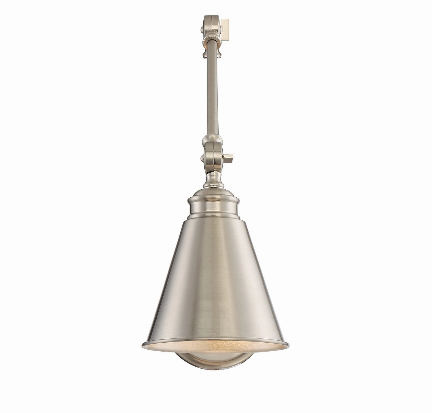 Morland One Light Wall Sconce Satin Nickel Budget Wall Lights now available